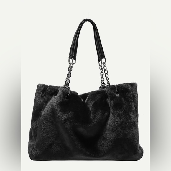 Faux Fur Tote Bag - Picture 1 of 3